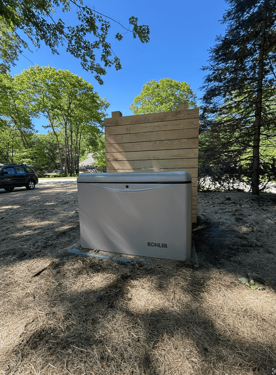 Generator Installation for a home in Gorham, Maine